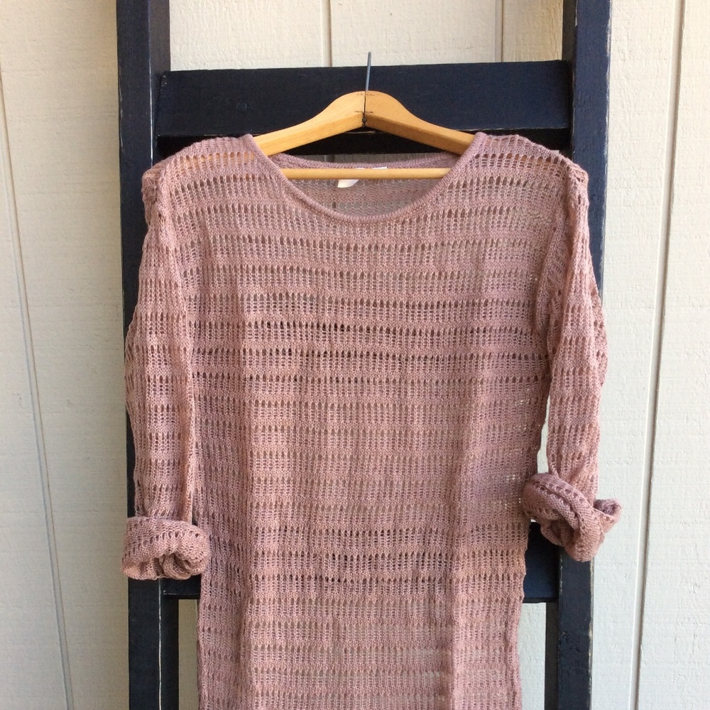 Frenchi Mauve Pink Sweater Dress